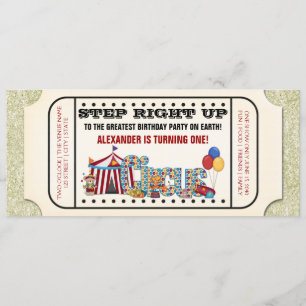Invitación a la fiesta de cumpleaños del Circo Vin