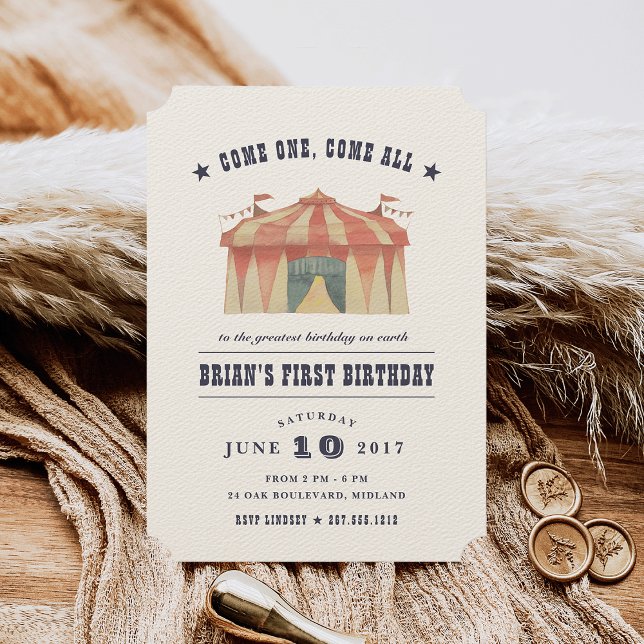 Invitación a la fiesta de cumpleaños del circo vin (Subido por el creador)