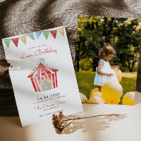 Invitación a la fiesta de cumpleaños del circo vin