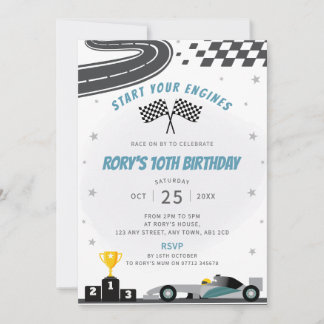 Invitación a la fiesta de cumpleaños del coche de 