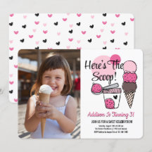 Invitación a la fiesta de cumpleaños del crema de