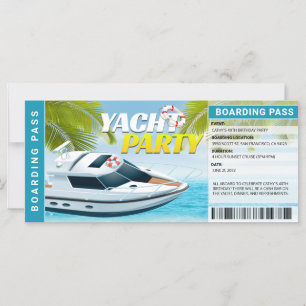 Invitación a la fiesta de cumpleaños del crucero n