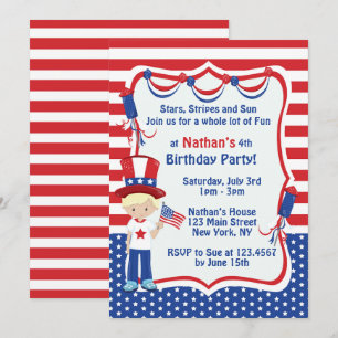 Invitación a la fiesta de cumpleaños del Día de la