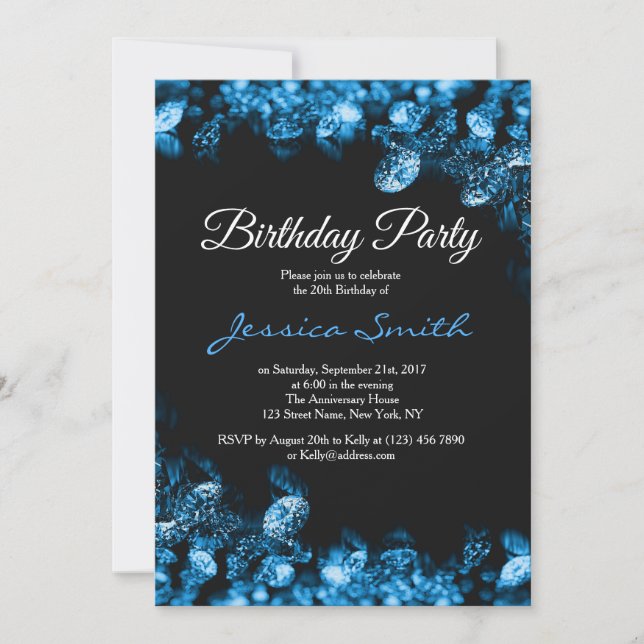 Invitación a la fiesta de cumpleaños del Diamante  (Anverso)