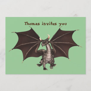 Invitación a la fiesta de cumpleaños del Dragón Ve