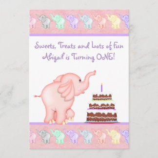 Invitación a la fiesta de cumpleaños del Elefante 