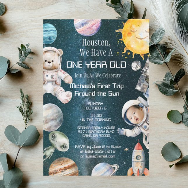Invitación a la fiesta de cumpleaños del espacio e (Subido por el creador)