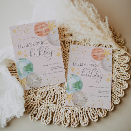 Invitación a la fiesta de cumpleaños del espacio u