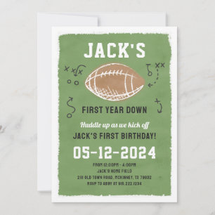 Invitación a la fiesta de cumpleaños del fútbol
