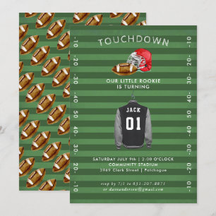 Invitación a la fiesta de cumpleaños del fútbol