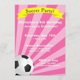 Invitación a la fiesta de cumpleaños del fútbol