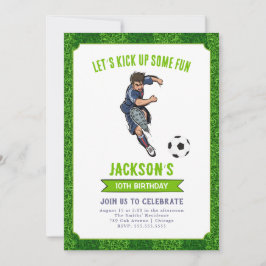 Invitación a la fiesta de cumpleaños del fútbol