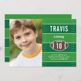 Invitación a la fiesta de cumpleaños del fútbol en