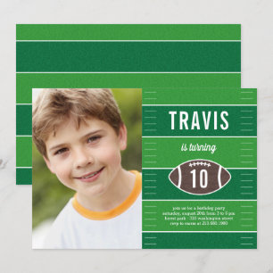 Invitación a la fiesta de cumpleaños del fútbol en