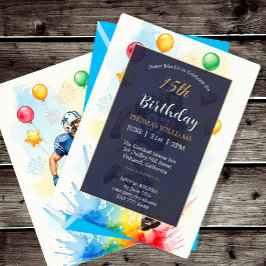 Invitación a la fiesta de cumpleaños del futbolist
