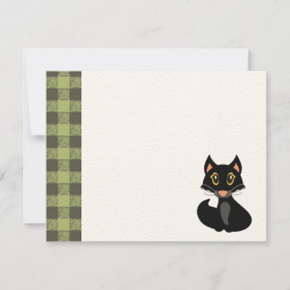 Invitación a la fiesta de cumpleaños del gato negr