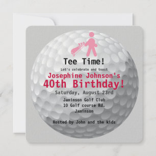 Invitación a la fiesta de cumpleaños del Golf Verd