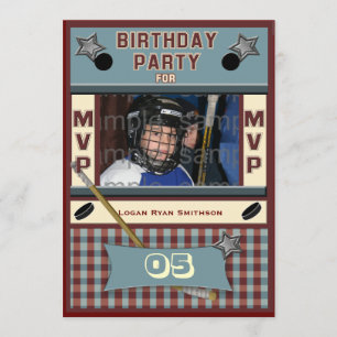 Invitación a la fiesta de cumpleaños del Hockey MV