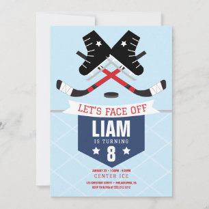 Invitación a la fiesta de cumpleaños del hockey so