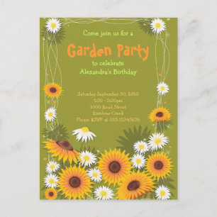 Invitación a la fiesta de cumpleaños del Jardín de