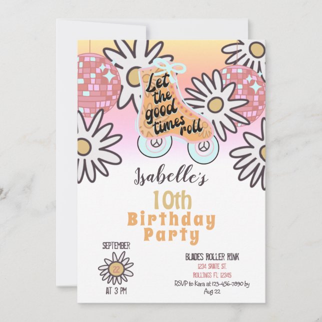 Invitación a la fiesta de cumpleaños del jugador d (Anverso)