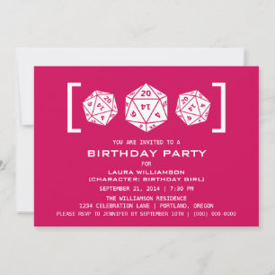 Invitación a la fiesta de cumpleaños del jugador d