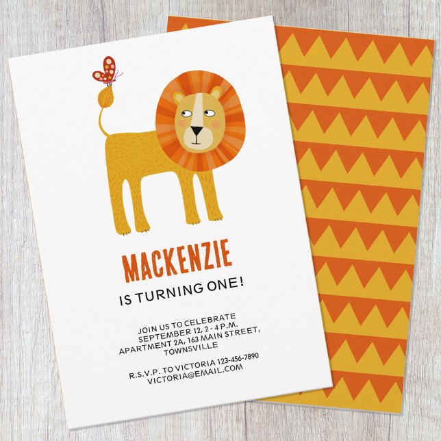 Invitación a la fiesta de cumpleaños del león cutá (Subido por el creador)