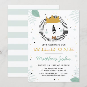 Invitación a la fiesta de cumpleaños del león salv