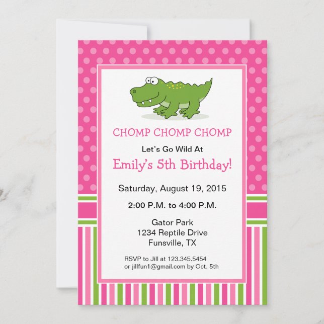 Invitación a la fiesta de cumpleaños del ligador r (Anverso)
