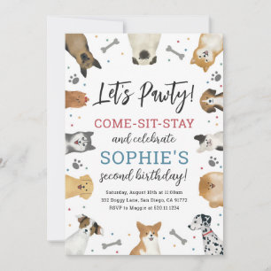 Invitación a la fiesta de cumpleaños del Mascota d