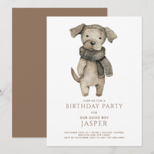 Invitación a la fiesta de cumpleaños del Mascota d