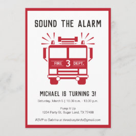 Invitación a la fiesta de cumpleaños del motor de