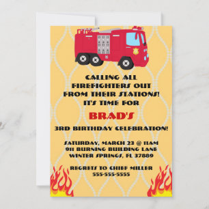 Invitación a la fiesta de cumpleaños del motor del