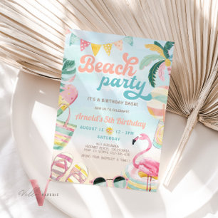 Invitación a la fiesta de cumpleaños del naranja B