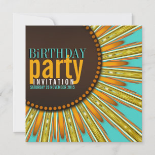 Invitación a la fiesta de cumpleaños del Naranja d