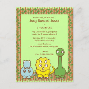 Invitación a la fiesta de cumpleaños del niño