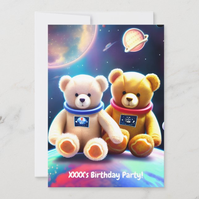 Invitación a la fiesta de cumpleaños del niño (Anverso)