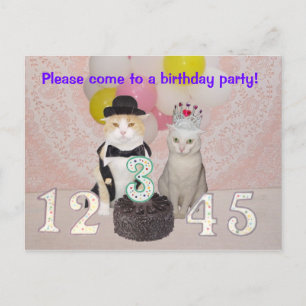 Invitación a la fiesta de cumpleaños del niño