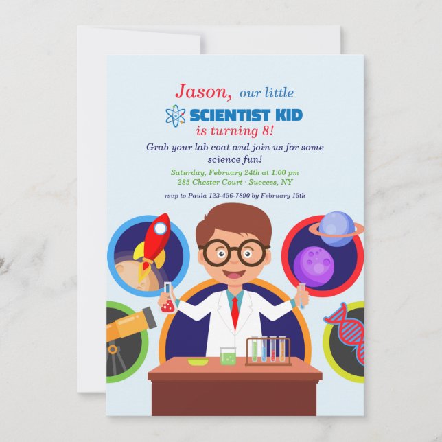 Invitación a la fiesta de cumpleaños del niño cien (Anverso)