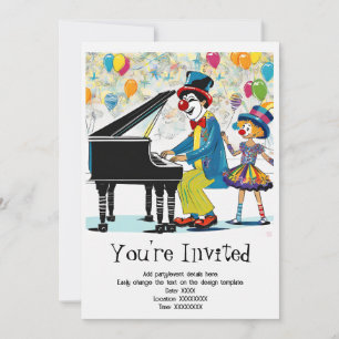 Invitación a la fiesta de cumpleaños del niño pers