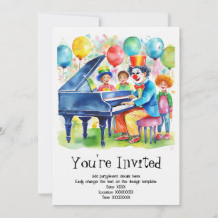Invitación a la fiesta de cumpleaños del niño pers