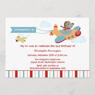 Invitación a la fiesta de cumpleaños del niño pilo
