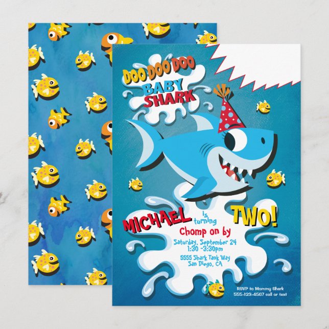 Invitación a la fiesta de cumpleaños del niño tibu (Anverso / Reverso)