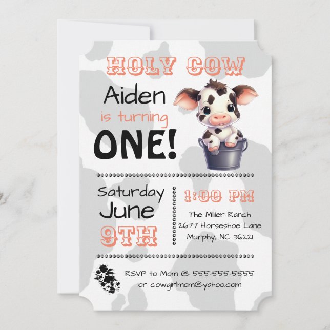 Invitación a la fiesta de cumpleaños del país de l (Anverso)