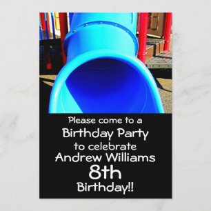 Invitación a la fiesta de cumpleaños del parque o