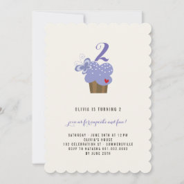 Invitación a la fiesta de cumpleaños del pastel de