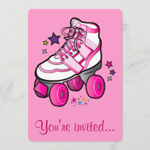 Invitación a la fiesta de cumpleaños del patinaje 