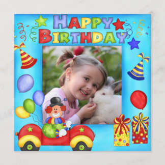 Invitación a la fiesta de cumpleaños del payaso de