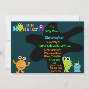 Invitación a la fiesta de cumpleaños del pequeño m