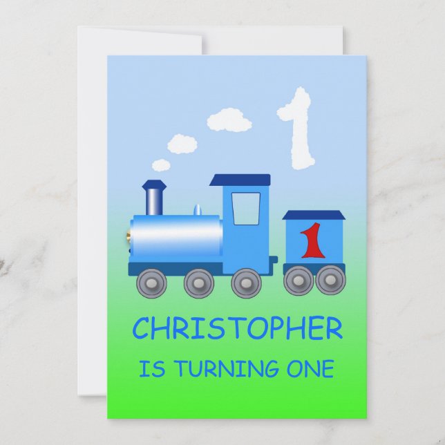 Invitación a la fiesta de cumpleaños del pequeño t (Anverso)